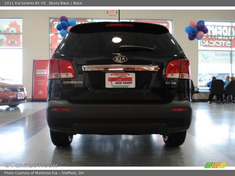 Ebony Black / Black 2011 Kia Sorento EX V6