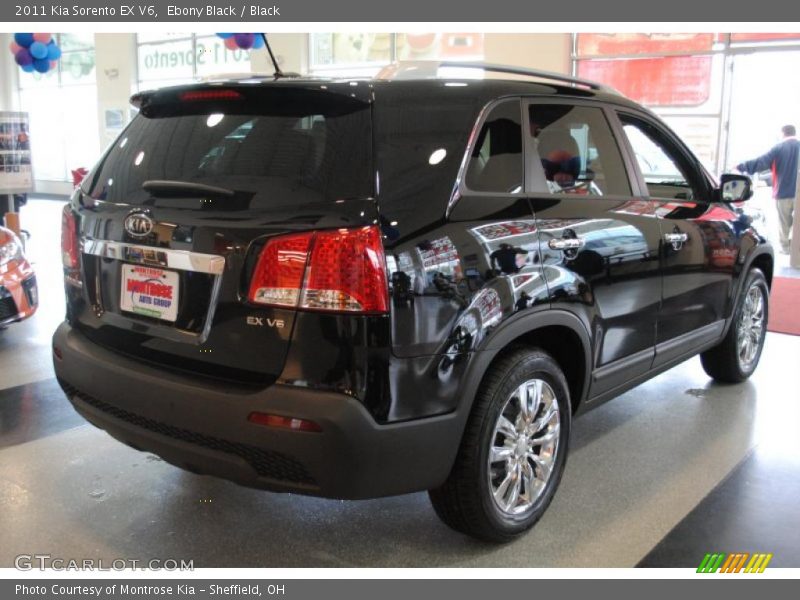 Ebony Black / Black 2011 Kia Sorento EX V6