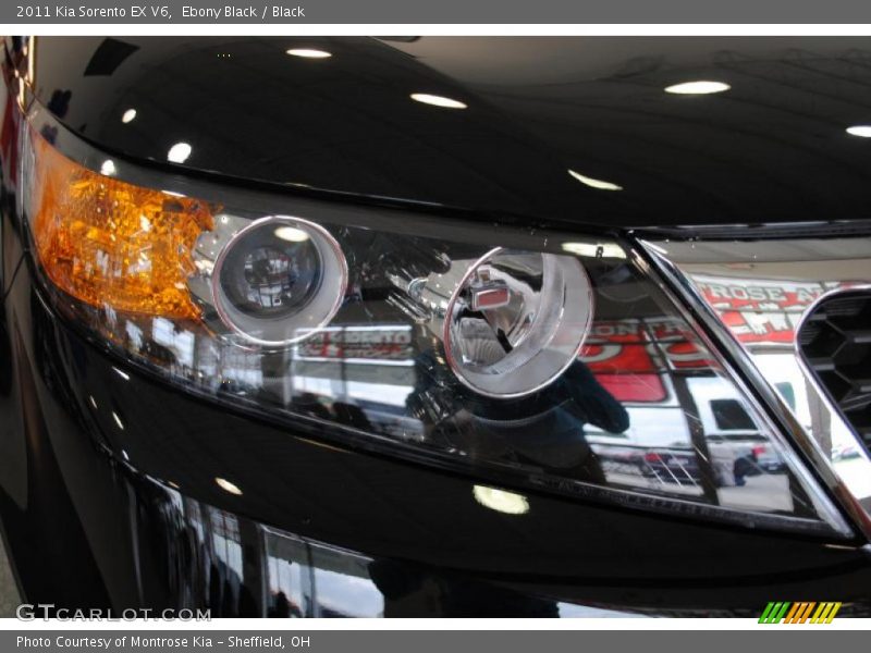 Ebony Black / Black 2011 Kia Sorento EX V6
