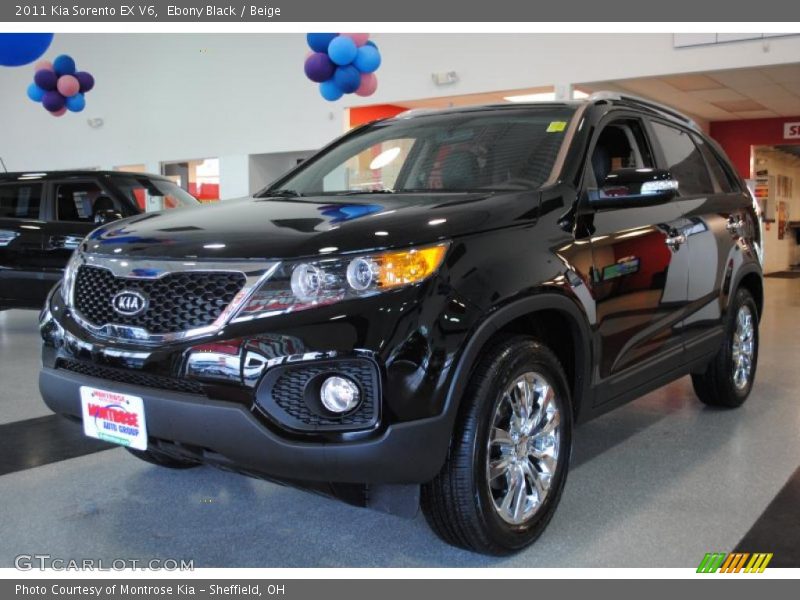 Ebony Black / Beige 2011 Kia Sorento EX V6