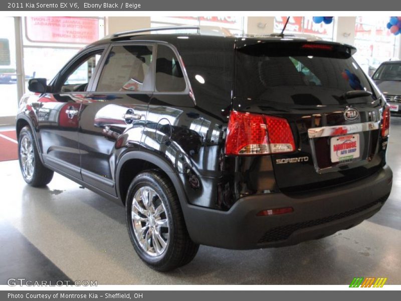 Ebony Black / Beige 2011 Kia Sorento EX V6