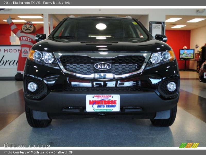 Ebony Black / Beige 2011 Kia Sorento EX V6