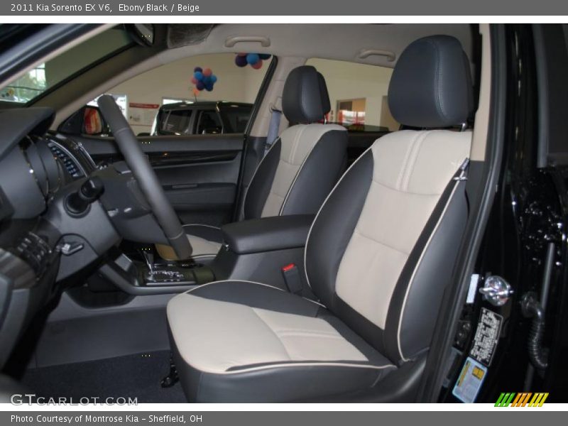 Ebony Black / Beige 2011 Kia Sorento EX V6
