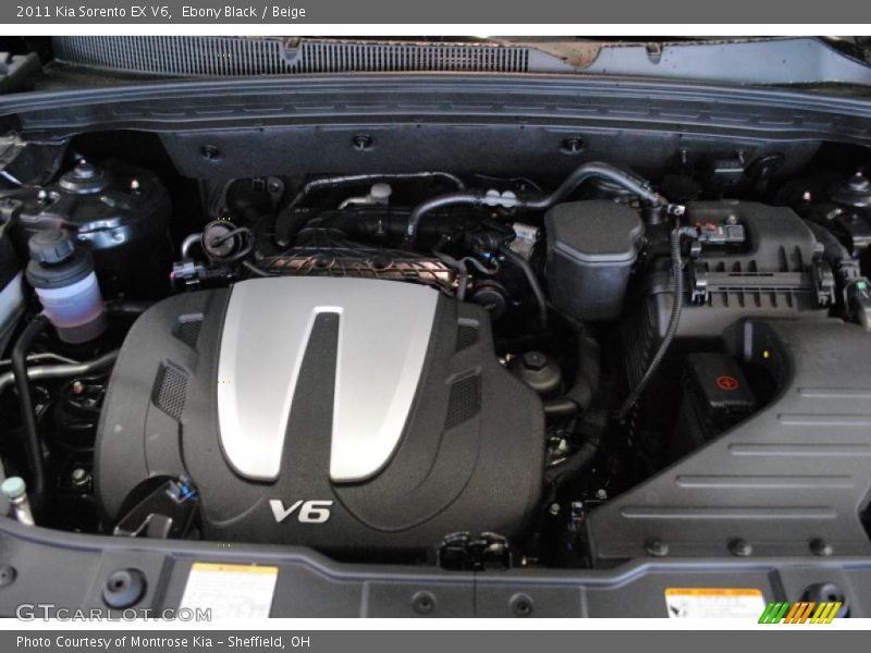 Ebony Black / Beige 2011 Kia Sorento EX V6