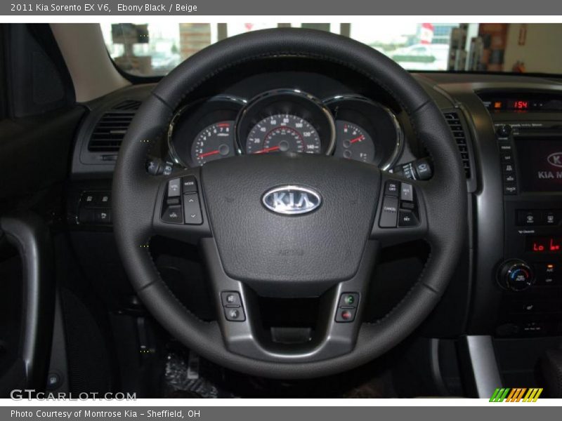 Ebony Black / Beige 2011 Kia Sorento EX V6