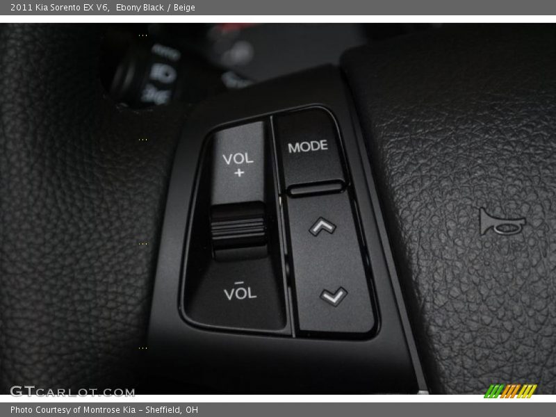 Ebony Black / Beige 2011 Kia Sorento EX V6