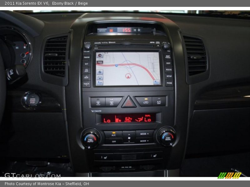 Ebony Black / Beige 2011 Kia Sorento EX V6