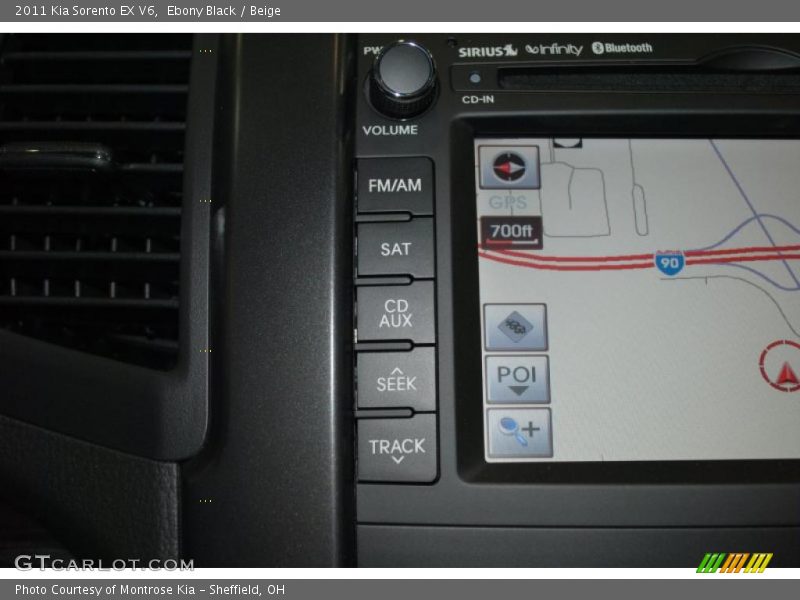 Ebony Black / Beige 2011 Kia Sorento EX V6