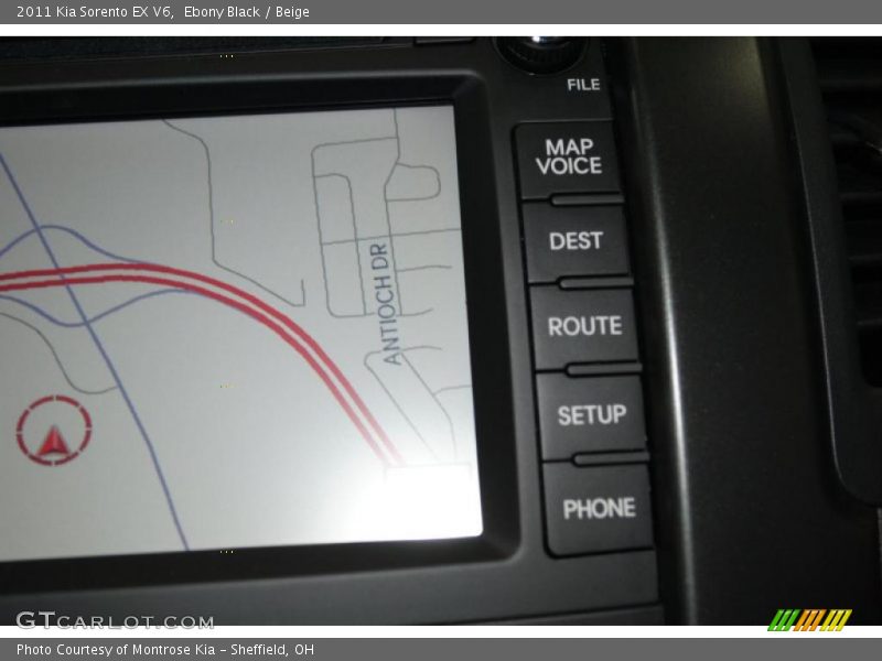 Ebony Black / Beige 2011 Kia Sorento EX V6