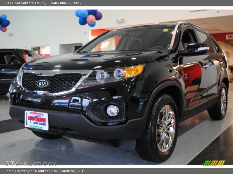 Ebony Black / Black 2011 Kia Sorento EX V6