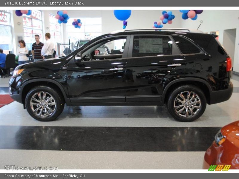 Ebony Black / Black 2011 Kia Sorento EX V6