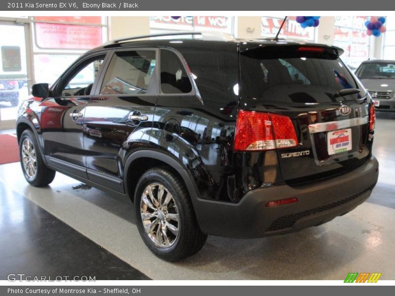 Ebony Black / Black 2011 Kia Sorento EX V6