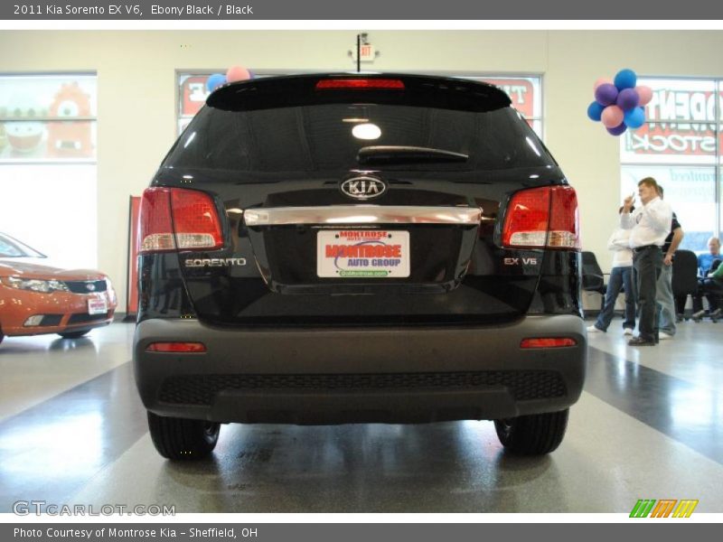 Ebony Black / Black 2011 Kia Sorento EX V6