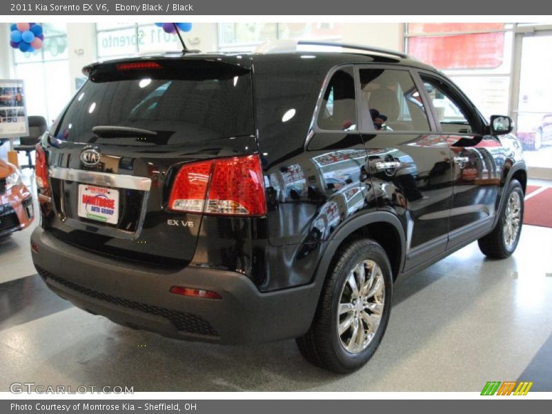 Ebony Black / Black 2011 Kia Sorento EX V6