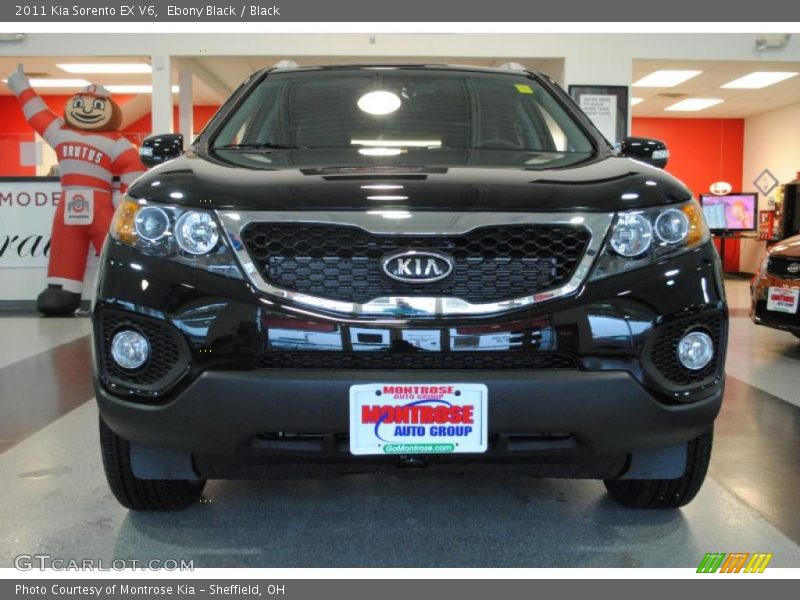 Ebony Black / Black 2011 Kia Sorento EX V6