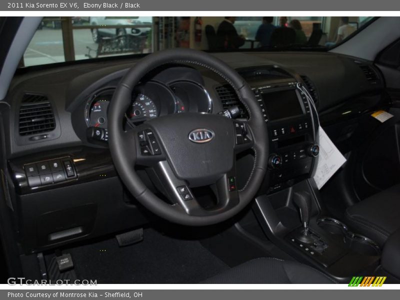 Ebony Black / Black 2011 Kia Sorento EX V6