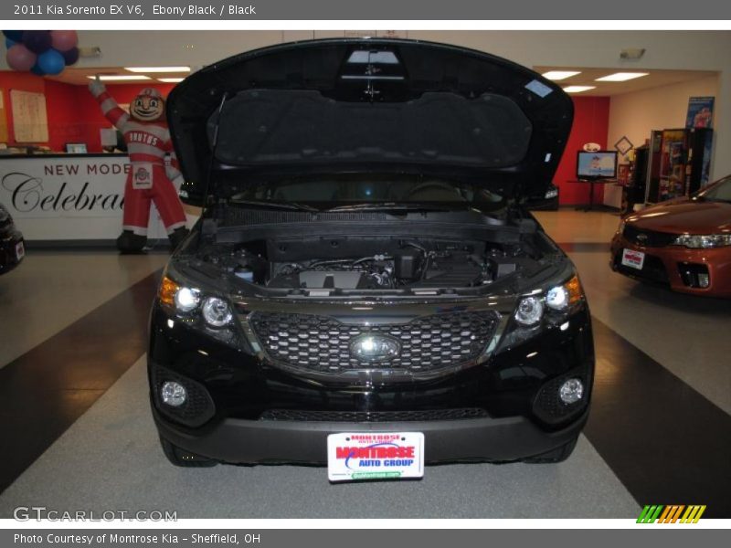 Ebony Black / Black 2011 Kia Sorento EX V6
