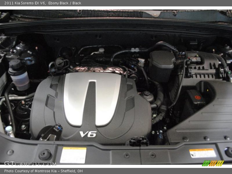 Ebony Black / Black 2011 Kia Sorento EX V6
