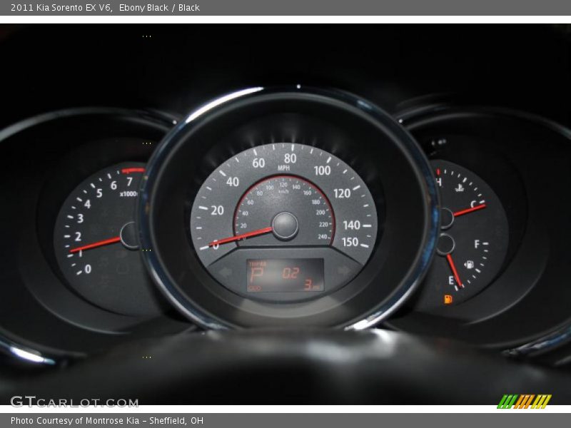 Ebony Black / Black 2011 Kia Sorento EX V6