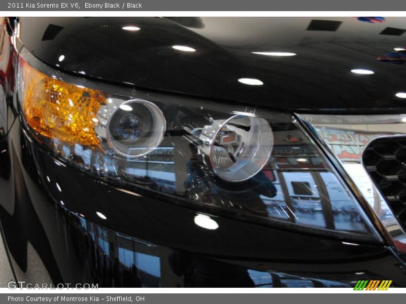 Ebony Black / Black 2011 Kia Sorento EX V6