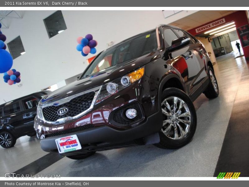 Dark Cherry / Black 2011 Kia Sorento EX V6