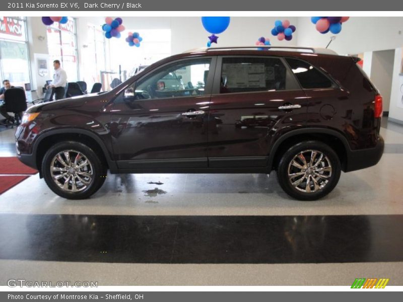 Dark Cherry / Black 2011 Kia Sorento EX V6