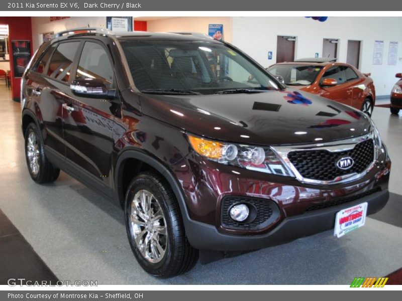 Dark Cherry / Black 2011 Kia Sorento EX V6