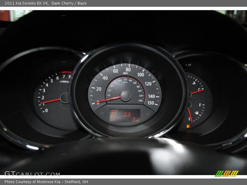 Dark Cherry / Black 2011 Kia Sorento EX V6