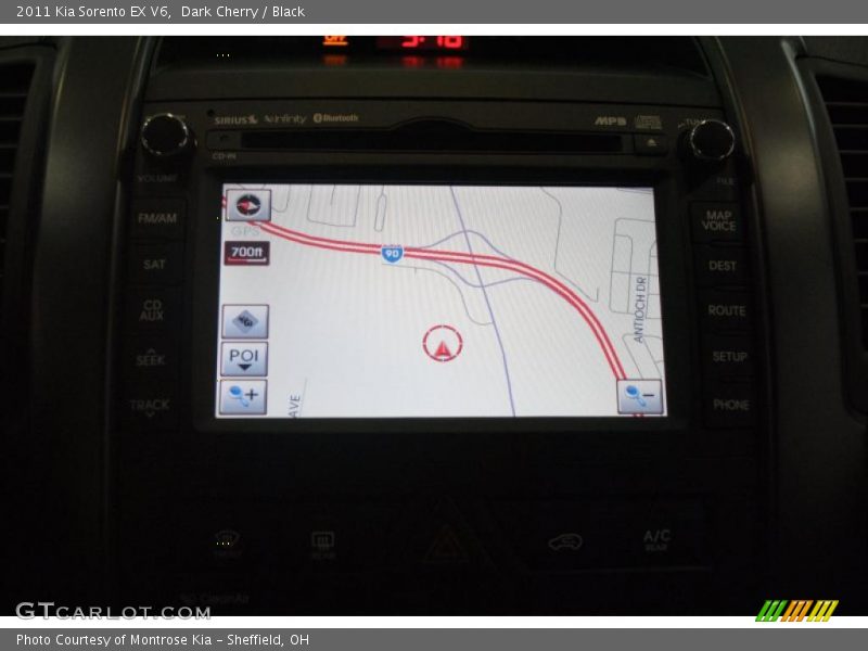 Dark Cherry / Black 2011 Kia Sorento EX V6