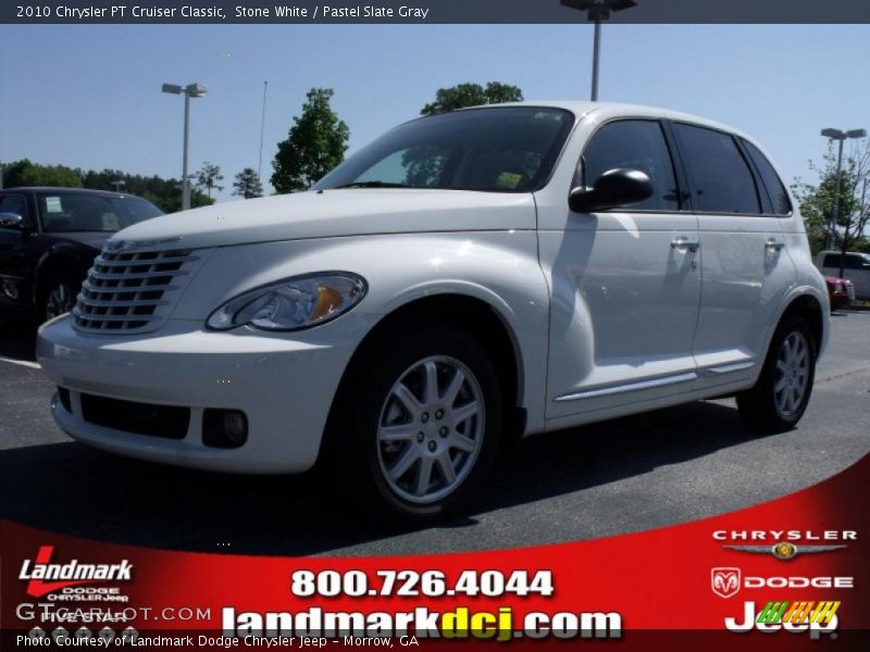 Stone White / Pastel Slate Gray 2010 Chrysler PT Cruiser Classic