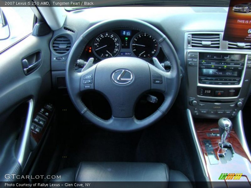Tungsten Pearl / Black 2007 Lexus IS 250 AWD