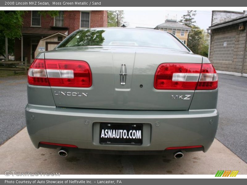 Moss Green Metallic / Sand 2008 Lincoln MKZ Sedan