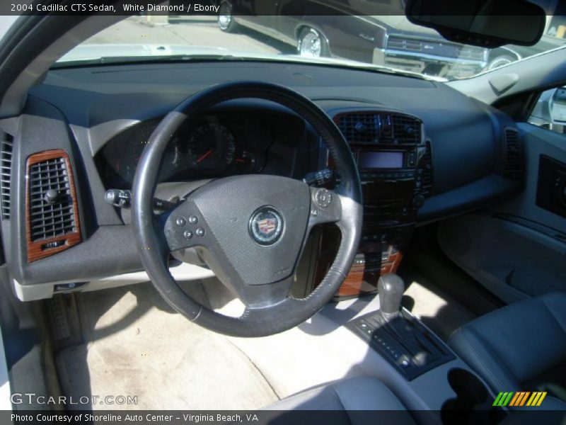 White Diamond / Ebony 2004 Cadillac CTS Sedan