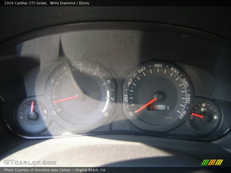 White Diamond / Ebony 2004 Cadillac CTS Sedan