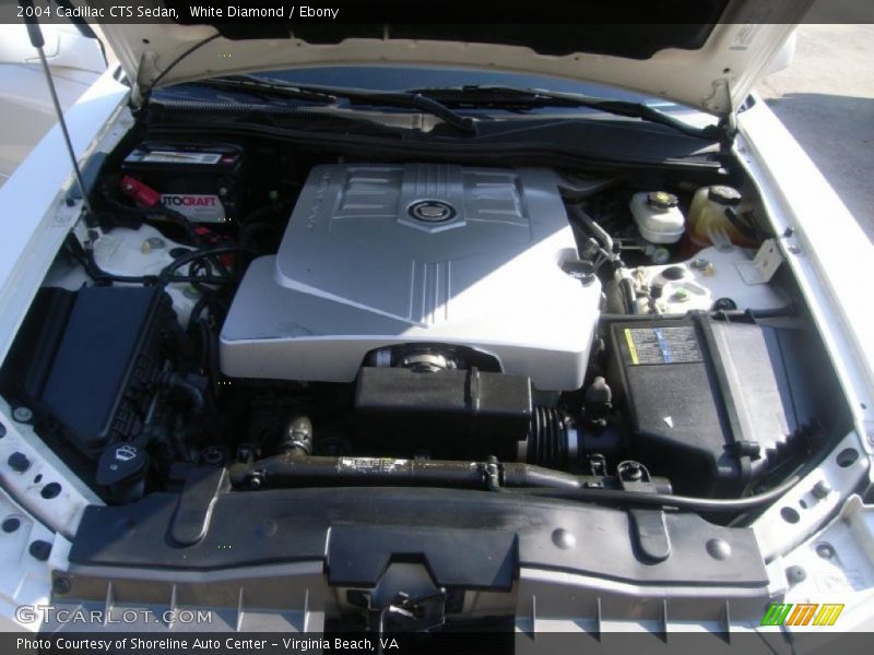 White Diamond / Ebony 2004 Cadillac CTS Sedan
