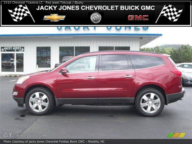 Red Jewel Tintcoat / Ebony 2010 Chevrolet Traverse LT