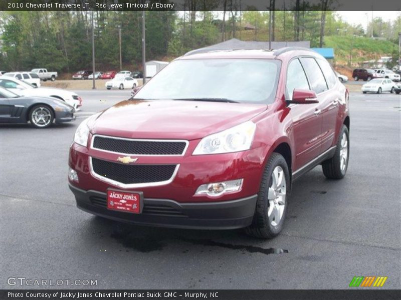 Red Jewel Tintcoat / Ebony 2010 Chevrolet Traverse LT
