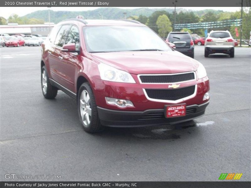 Red Jewel Tintcoat / Ebony 2010 Chevrolet Traverse LT