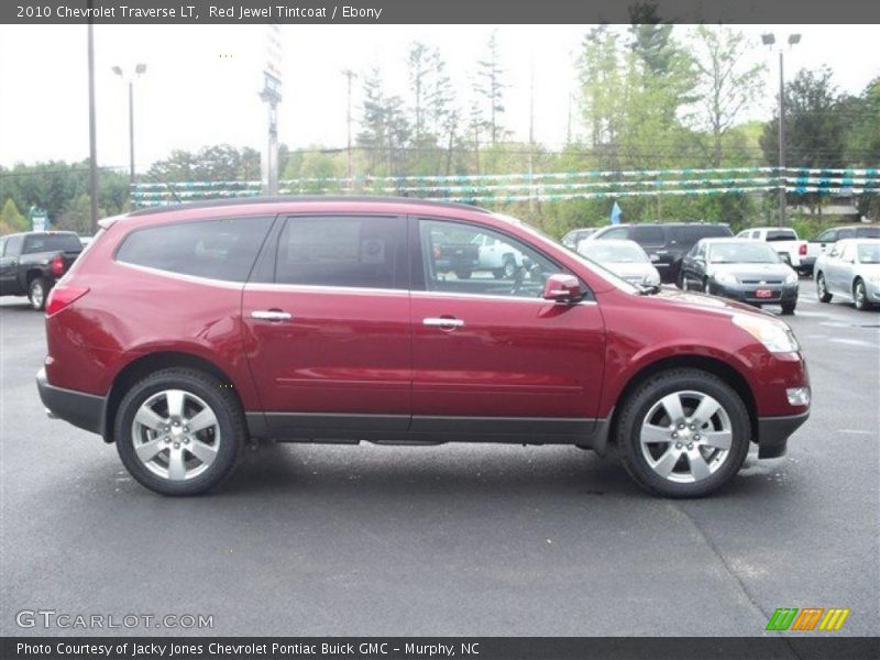 Red Jewel Tintcoat / Ebony 2010 Chevrolet Traverse LT