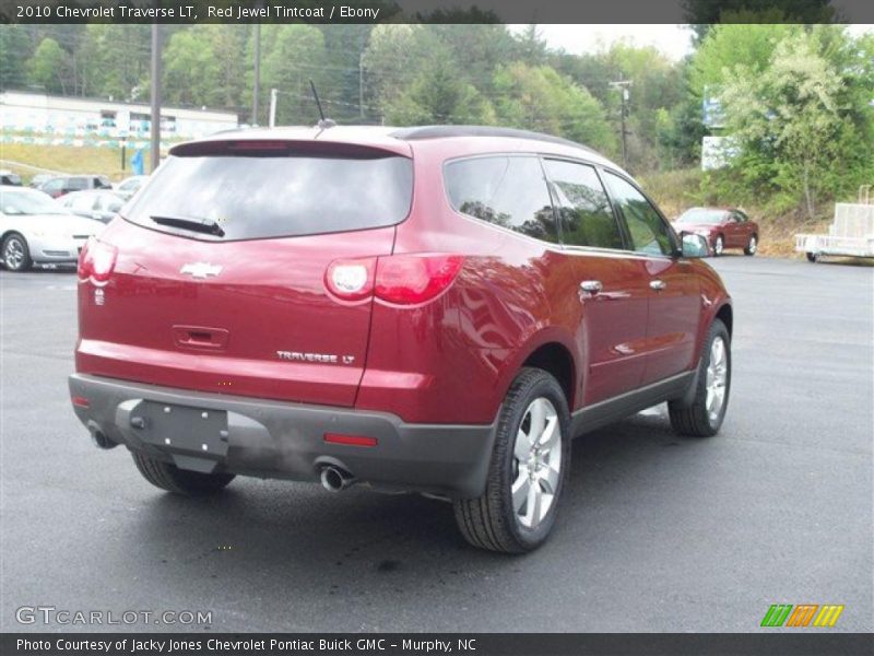 Red Jewel Tintcoat / Ebony 2010 Chevrolet Traverse LT