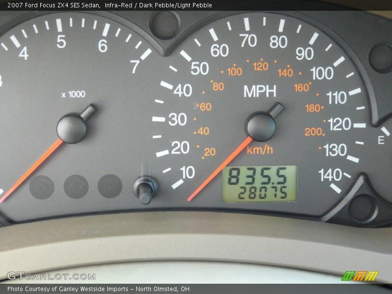 Infra-Red / Dark Pebble/Light Pebble 2007 Ford Focus ZX4 SES Sedan