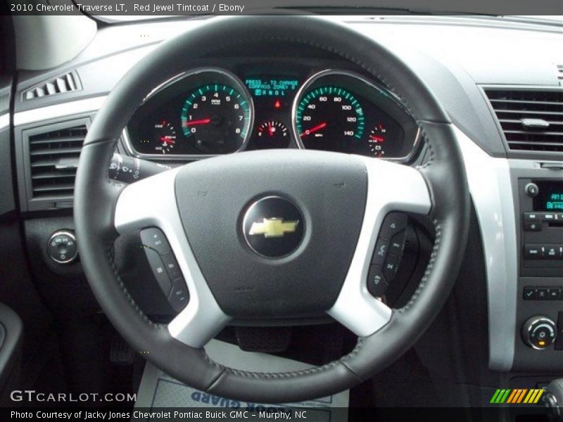 Red Jewel Tintcoat / Ebony 2010 Chevrolet Traverse LT