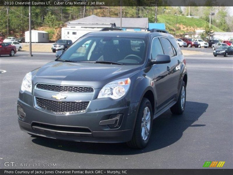 Cyber Gray Metallic / Jet Black 2010 Chevrolet Equinox LT