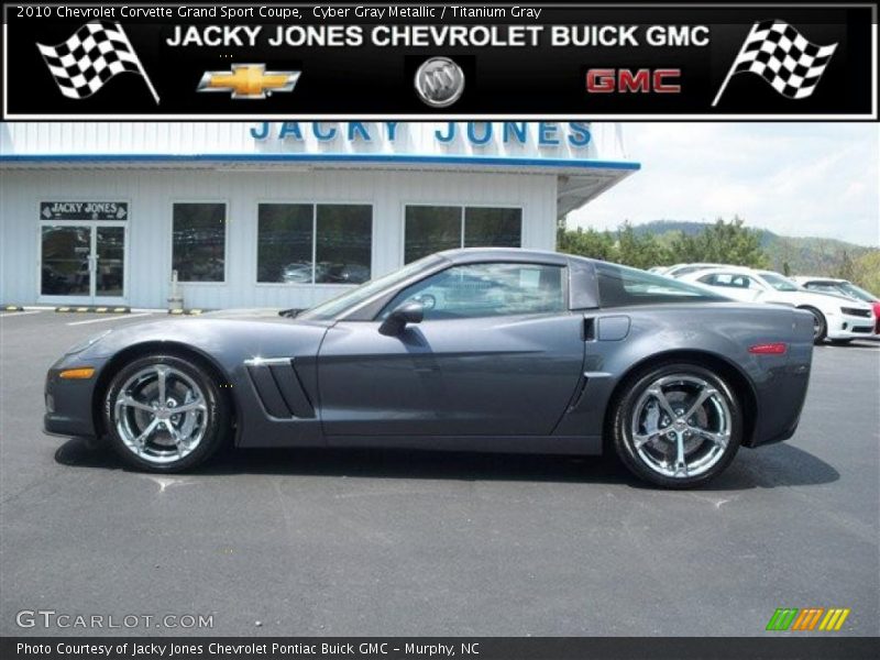 Cyber Gray Metallic / Titanium Gray 2010 Chevrolet Corvette Grand Sport Coupe
