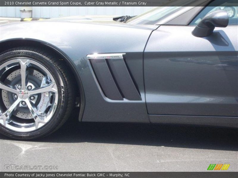 Cyber Gray Metallic / Titanium Gray 2010 Chevrolet Corvette Grand Sport Coupe
