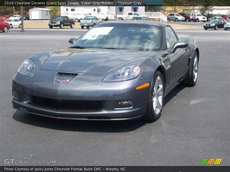 Cyber Gray Metallic / Titanium Gray 2010 Chevrolet Corvette Grand Sport Coupe