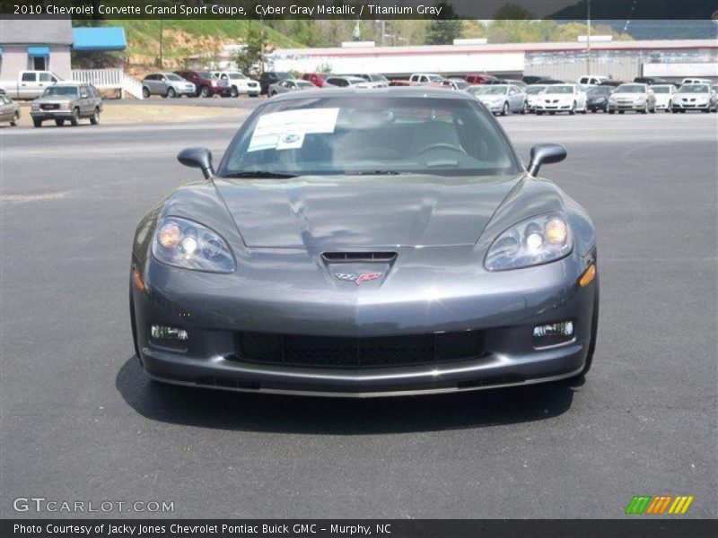 Cyber Gray Metallic / Titanium Gray 2010 Chevrolet Corvette Grand Sport Coupe