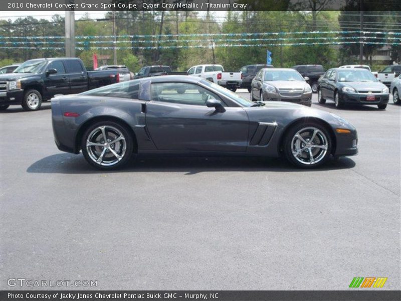 Cyber Gray Metallic / Titanium Gray 2010 Chevrolet Corvette Grand Sport Coupe
