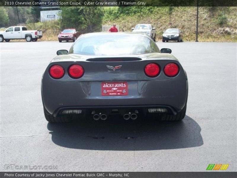 Cyber Gray Metallic / Titanium Gray 2010 Chevrolet Corvette Grand Sport Coupe