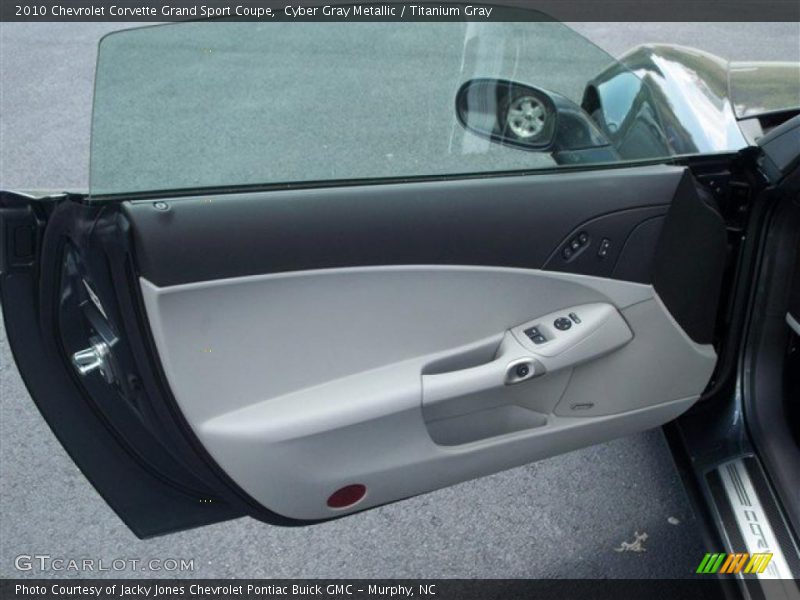Cyber Gray Metallic / Titanium Gray 2010 Chevrolet Corvette Grand Sport Coupe